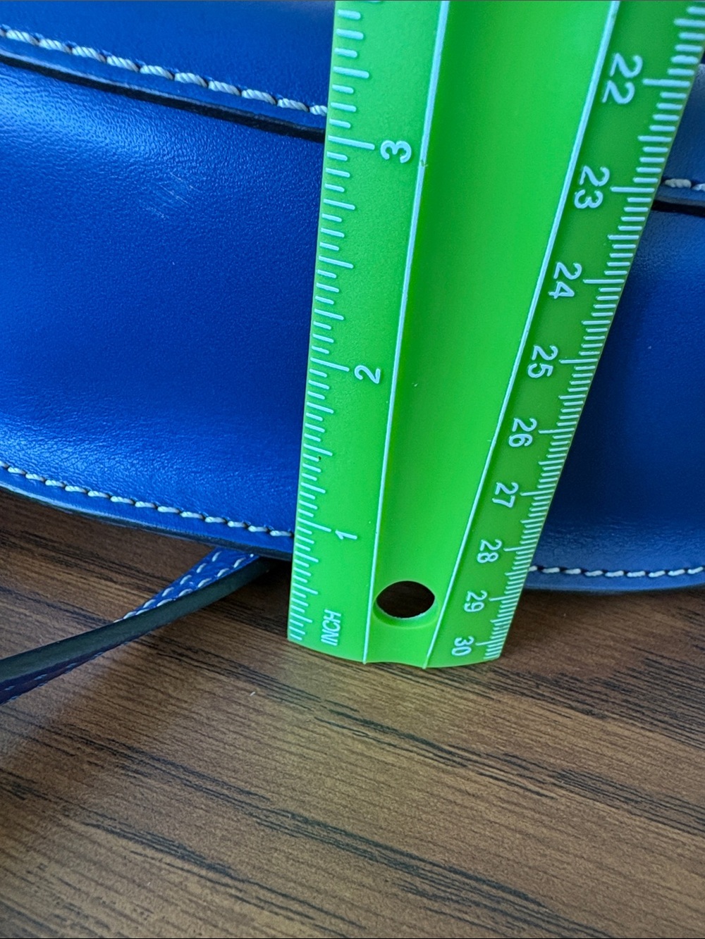 Vintage Dooney & Bourke Blue Leather Crossbody Bag - Picture 6 of 8